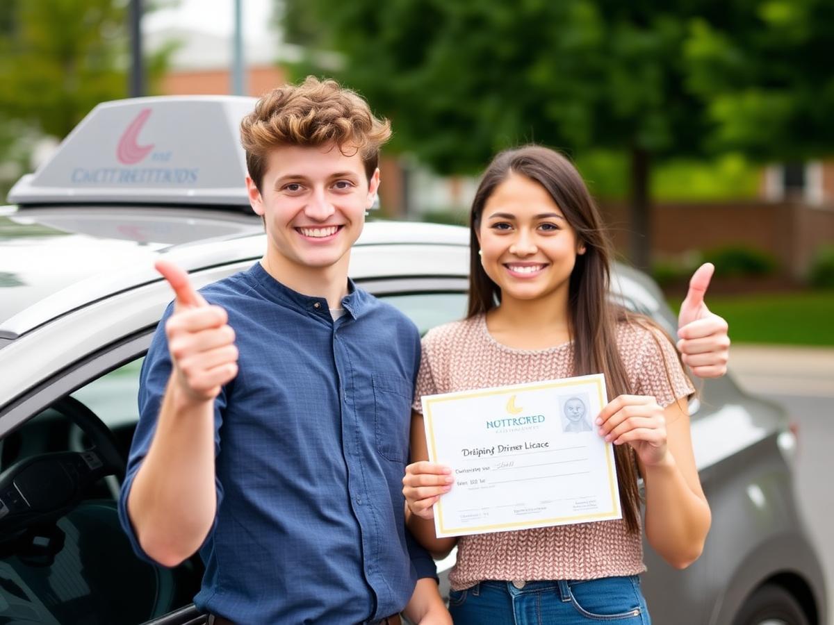 Student passed driving test